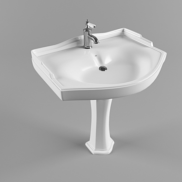 Elegant Bella Sink 3D model image 1 