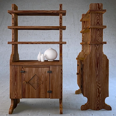 Tarpac Bignoro Stipo Wardrobe 3D model image 1 