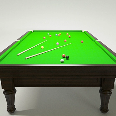 Professional Snooker Table 3D model image 1 