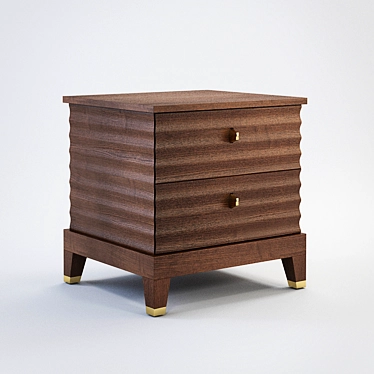 Elegant ELETTRA Nightstand 3D model image 1 