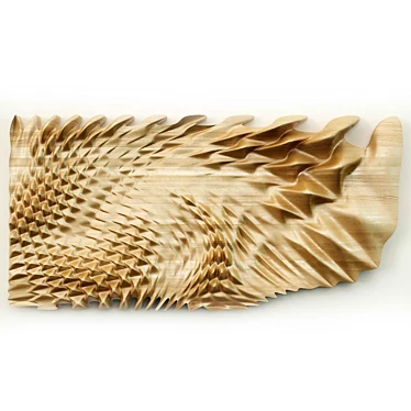 Wooden Parametric Panel 3D model image 1 