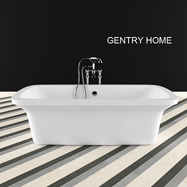 GENTRY HOME Newport - Elegant and Stylish 3-Seater Sofa 3D model image 1 