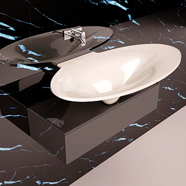 Burgbad Pli SELB100 + Axor Citterio M: Perfect Sink Combo! 3D model image 1 