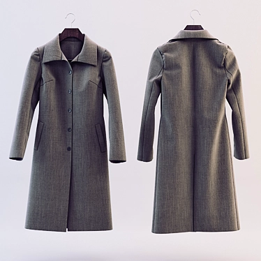 Eldorado Coat-1: Luxurious Warmth 3D model image 1 