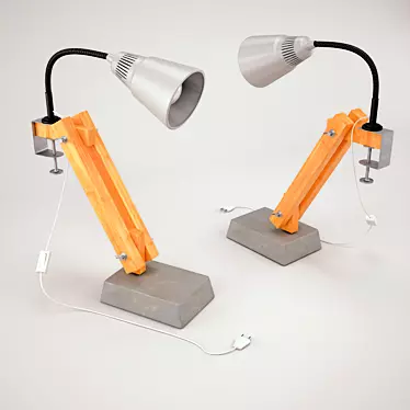 Kvart Industrial Desk Lamp (Fas Variation) 3D model image 1 