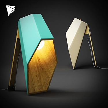 Elegant Wooden Lamp: Woodspot 3D model image 1 
