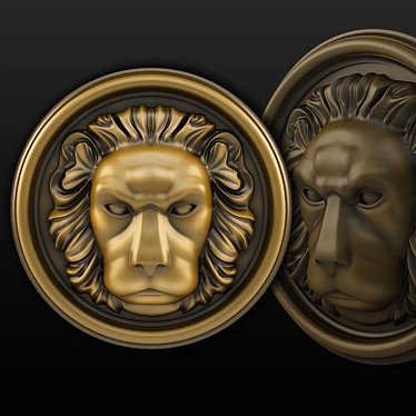 Majestic Lion Statue 3D model image 1 