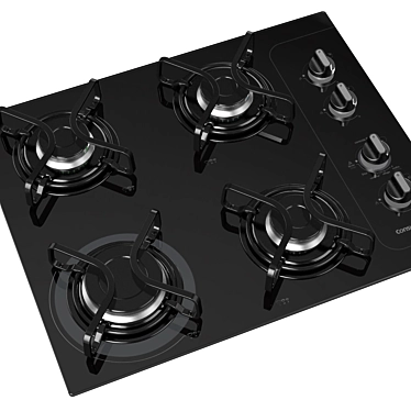 Consul 4-Burner Cooktop with Auto Ignition 3D model image 1 