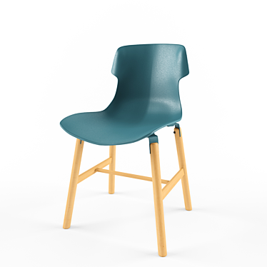 Casamania Stereo Wood Chair: Stylish and Sturdy 3D model image 1 