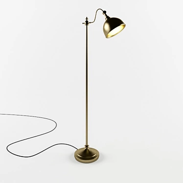 Modern Metal Bradley Floor Lamp 3D model image 1 