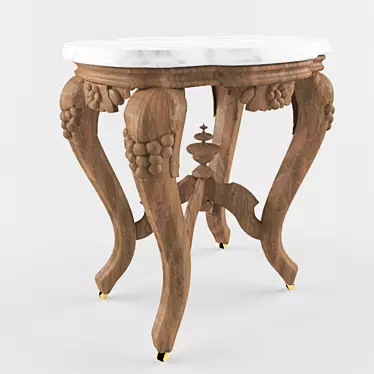 Elegant Victorian Table 3D model image 1 