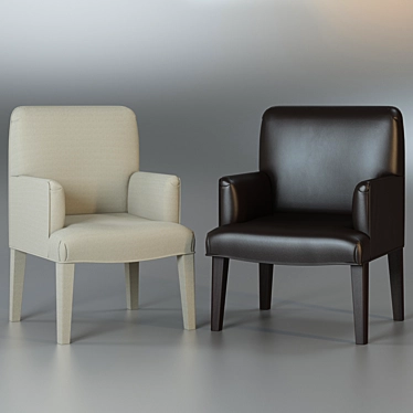 Elegant Isotta Dining Chair 3D model image 1 