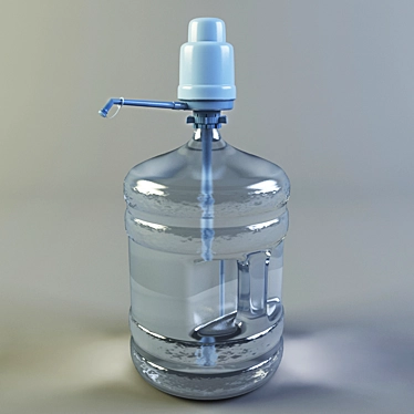 Pump It Up Water Bottle 3D model image 1 