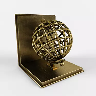 Eichholtz Brass Globe: Exquisite Design 3D model image 1 