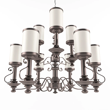 Elegant York Chandelier 3D model image 1 