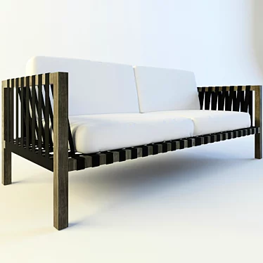 Versatile Outdoor Bench 3D model image 1 