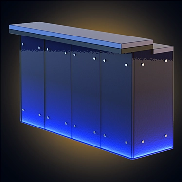 Illuminated Bar Counter 3D model image 1 