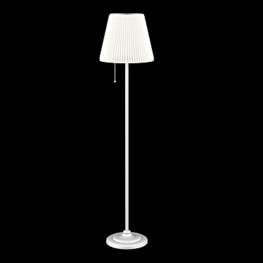 Sleek Metal Floor Lamp 3D model image 1 