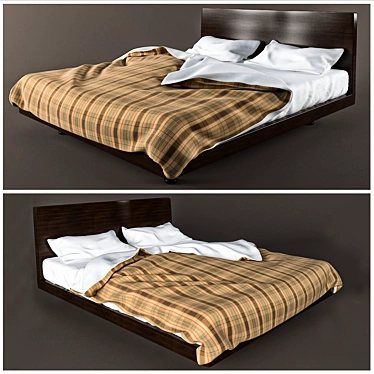 Sara Bed - Stylish and Elegant 3D model image 1 