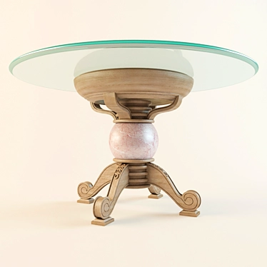 Classic Style Table 3D model image 1 
