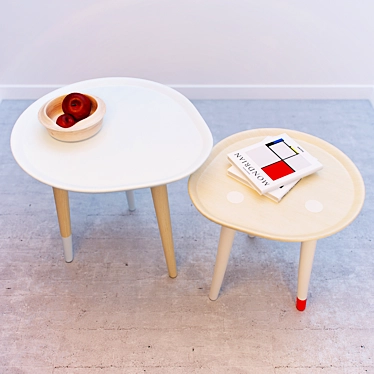 Minimalist Side Table 3D model image 1 