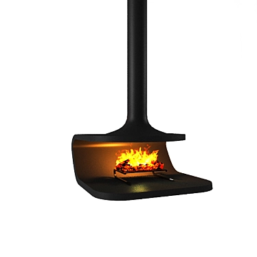 Rotating Hanging Fireplace 3D model image 1 