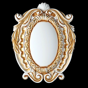 Elegant Baroque Cartouche 3D model image 1 