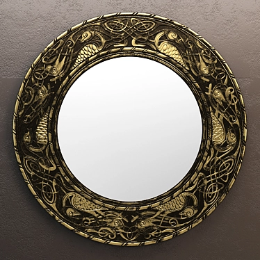 Ancient Celtic Mirror 3D model image 1 
