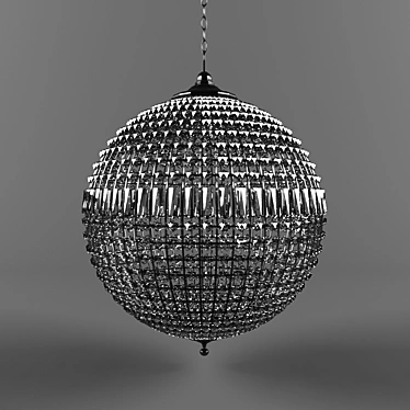 Eichholtz Chandelier: Elegant Statement Lighting 3D model image 1 