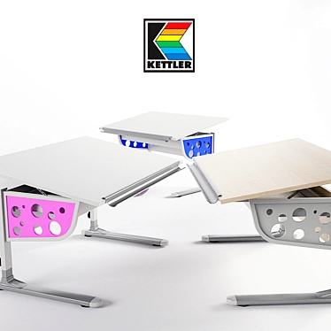 KETTLER Logo Plus: Ultimate Multicolor Desk 3D model image 1 