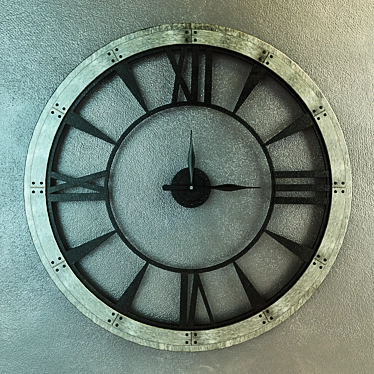 Timeless Elegance: Uttermost Ronan Large Wall Clock 3D model image 1 