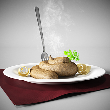 Buttered Herb Pate 3D model image 1 