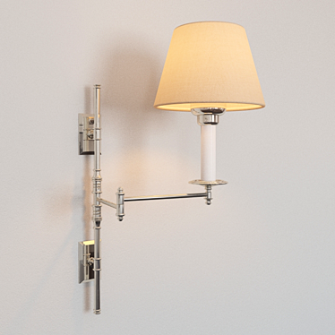 Dorchester Double Swing-Arm Sconce 3D model image 1 