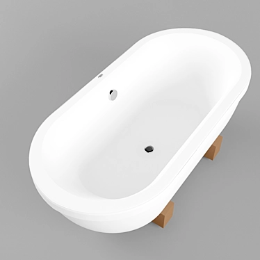 PAA Andante 1900x890x700: Stylish & Spacious Bathtub 3D model image 1 