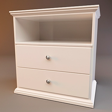 Princess Nightstand: Regal Elegance 3D model image 1 