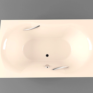 Elegant PAA Fanfara Bathtub 3D model image 1 