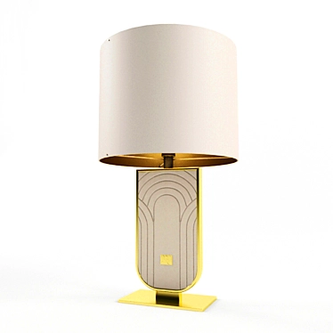 ORO-Milano Lampada Louis: Elegant Floor Lamp 3D model image 1 