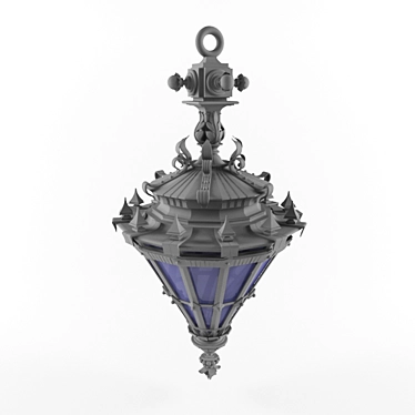 Vintage Hanging Lantern 3D model image 1 