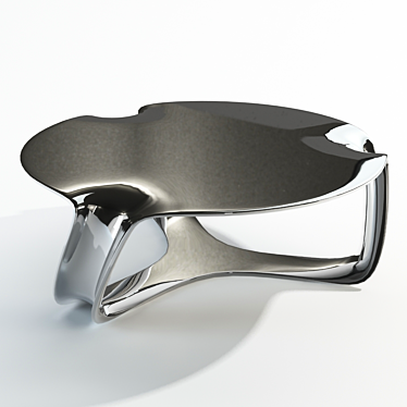 Futuristic Metal Coffee Table 3D model image 1 