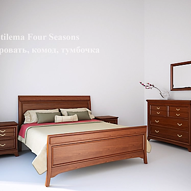 Stilema Four Seasons Bed Set 3D model image 1 