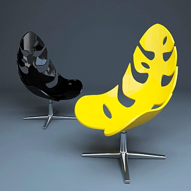 Leafy Elegance: Elite Chair 3D model image 1 