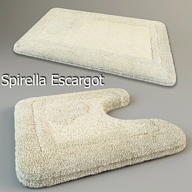 Luxury Sand Bath Mat Set 3D model image 1 