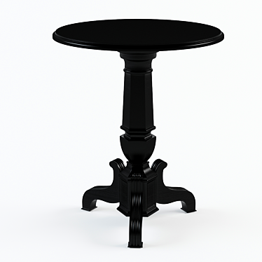 Turenne Round Pedestal Table 3D model image 1 