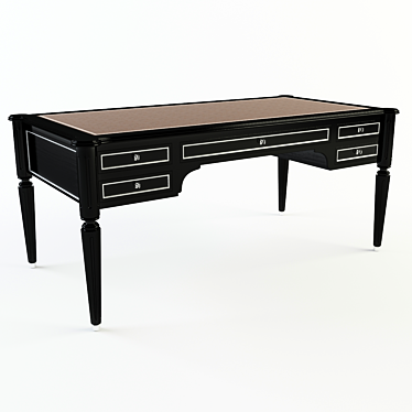 Ralph Lauren Brook Street Desk: Exquisite Elegance for Your Office 3D model image 1 