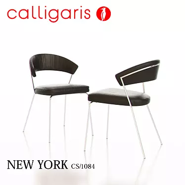 Sleek Metal Chair: Calligaris CS/1084 3D model image 1 