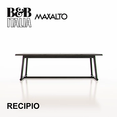 Sleek Maxalto Recipio Tables 3D model image 1 