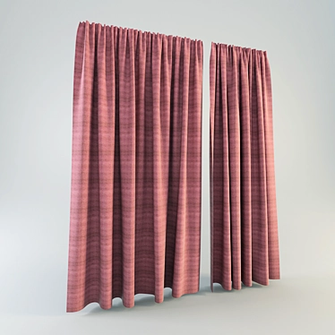 Curtain Rustic Red