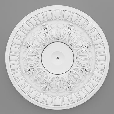 Elegant Ceiling Rose - D50cm 3D model image 1 