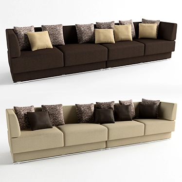 Modern 3D Model Sofa 3D model image 1 