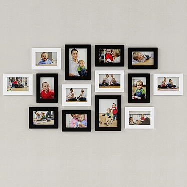 Family Frames: IKEA Photo Display 3D model image 1 